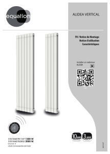 ALIDEA VERTICAL : Manuel d'installation et d'utilisation