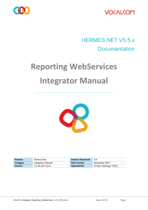 HNetV5 Integrator Reporting WebServices v2.0 ENG