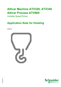 Altivar Application Note for Hoisting EN NHA80973 01