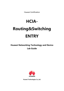 HCIA-Routing & Switching Entry Lab Guide V2.5- eNSP-jusqua page 18