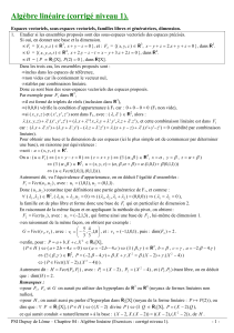 04-41 - algebre lineaire exercices corriges niveau 1 