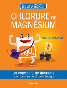 Le chlorure de magnésium (Palangié, Nicolas)French