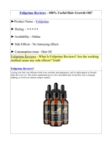Foliprime Reviews - 100% Useful Hair Growth Oil