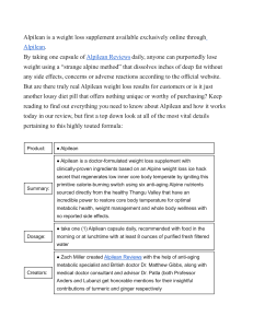 Alpilean Reviews Urgent Consumer Update Shocking Side Effects Warning or Real Benefits