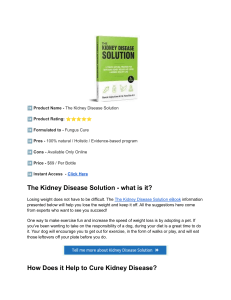 The Kidney Disease Solution Reviews: Is it Safe? USA Customer Update!