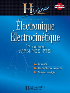 1 H-prepa Électronique Électrocinétique 1re année MPSI (www.livre-technique.com)