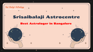 Sri Sai Balaji Anugraha, Best Astrologer in Bangalore