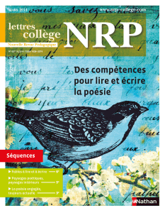 NRP col mars 2014 lire et écrire la poésie