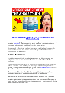 Neurodrine Reviews: (Brain Memory Solution)