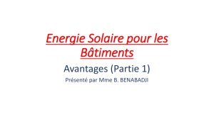 &Eacute;nergie solaire pour b&acirc;timents : Avantages et technologies