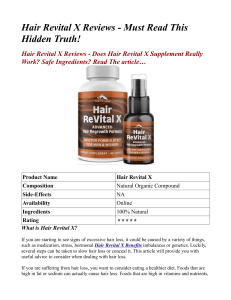 Hair Revital X Reviews - Must Read This Hidden Truth!