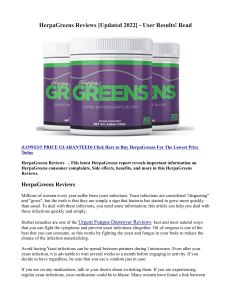 HerpaGreens Reviews [Updated 2022] - User Results! Read