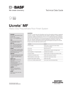 Ucrete MF Product Data