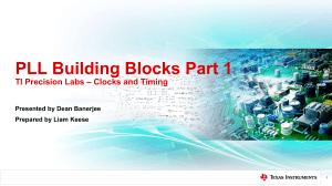 tipl - clocks and timing - pll building blocks part 1