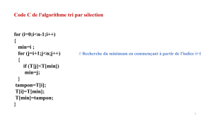 Copie de Tri et recherche dichotomique