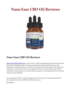 Nano Ease CBD Oil Reviews