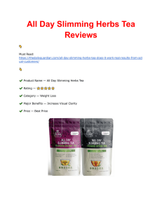 All Day Slimming Herbs Tea Reviews 2023