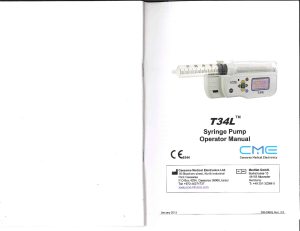 cme t34l operating manual