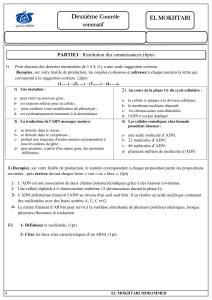 Contr&ocirc;le Sciences Physiques et Biologiques - G&eacute;n&eacute;tique & Biologie Cellulaire