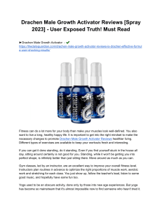 Drachen Male Growth Activator Reviews [Spray 2023] - User Exposed Truth! Must Read