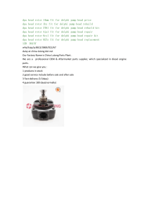 dpa head rotor diesel pump fit for delphi pump head parts