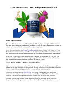 Aizen Power Reviews - Are The Ingredients Safe? Read