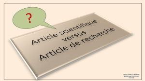 article-scientifique