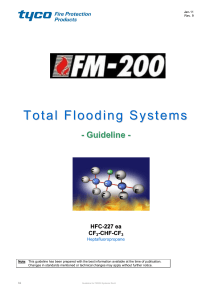 tyco guideline for fm200 systems