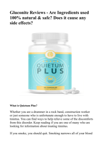 Quietum Plus Reviews - Are Ingredients used 100% natural & safe? Does it cause any side effects?