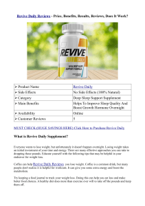 Revive Daily Reviews - Price, Benefits, Results, Reviews, Does It Work