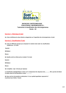 Evaluation 1 microbiologie Bachelor 1 09112022