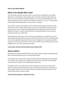 Wealth DNA Code Reviews 2023 – Is Alex Maxwell Program SCAM or LEGIT 