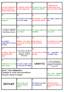 jeu de français - conjugaison