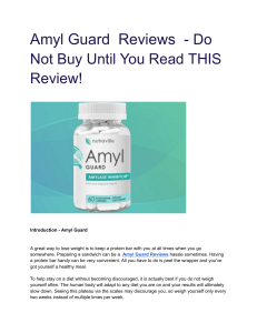 Amyl Guard Reviews - Do Not Buy Until You Read THIS Review! -