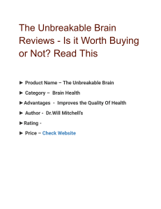 The Unbreakable Brain Reviews - Is it Worth Buying or Not  Read This
