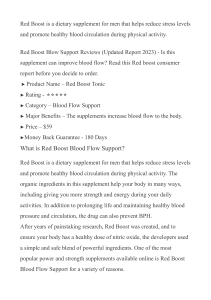 Red Boost Reviews 2023 (FAKE or REAL) Read This Blood Flow Support Tonic Formula Consumer Reports & Side Effects!
