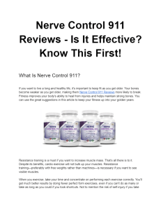 Nerve Control 911 Reviews - Is It Effective  Know This First! - Google Docs