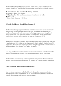 Red Boost Reviews 2023 (FAKE or REAL) Read This Blood Flow Support Tonic Formula Consumer Reports & Side Effects!