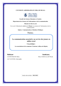 Communication associative et jeunes en milieu rural - Amizour