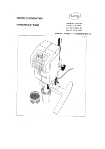 P105.55 Viscosimètre rotatif Rheomat RM180 METTLER