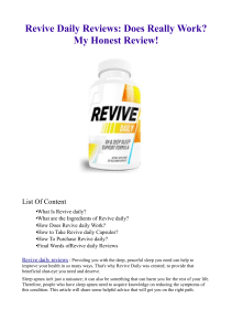 Revive Daily Reviews 2023 Updated