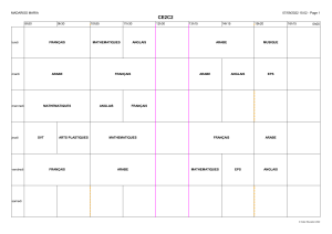 Emploi du temps CE2C2