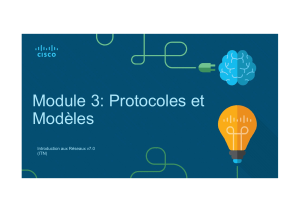 CHAPITRE 3 Protocoles et modeles