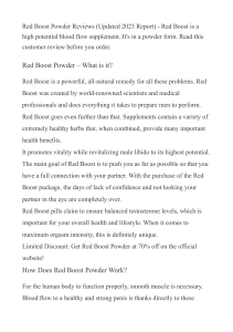 Red Boost Blood Flow Support Powder Reviews (HIGH ALERT) - What Customer Says About This Tonic Supplement?