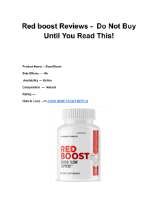 Red boost Reviews - Do Not Buy Until You Read This! -