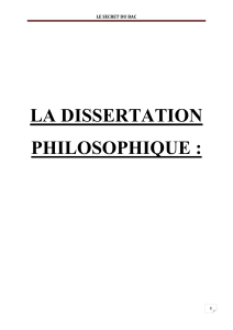 Le Secret du Bac : La Dissertation Philosophique