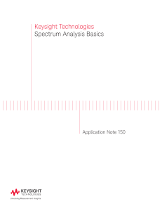 Spectrum analysis - basics