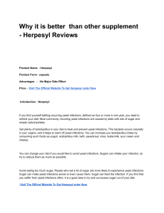 Why it is better than other supplement - Herpesyl Reviews