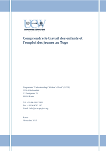 Togo travail enfants emploi jeunes20131118 130728