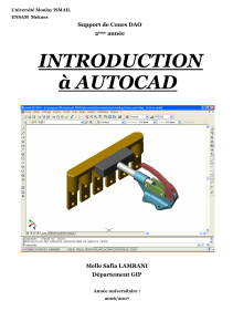 Introduction à Autocad
